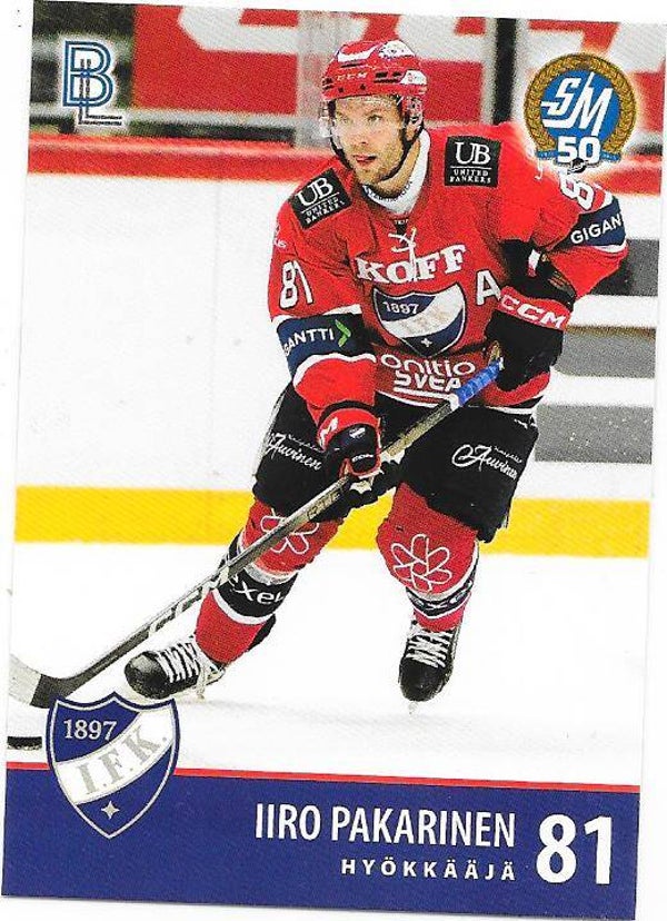 2024-25 Finnish Blueline Teamissued HIFK-11 Iiro Pakarinen Edmonton Oilers