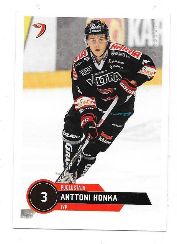 2021-22 Finnish Cardset #232 Anttoni Honka  JYP ,  HC Ajoie