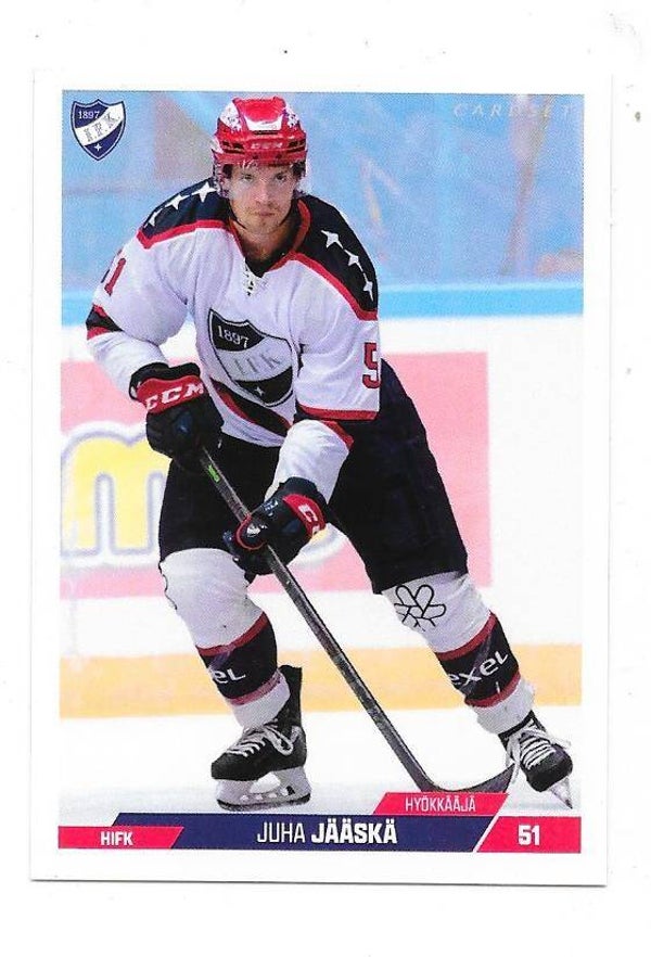 2023-24 Finnish Cardset #9 Juha Jääskä HIFK , Carolina Hurricanes