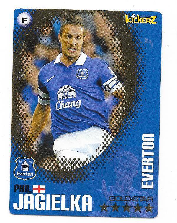 2013-14 Swedish Kickerz Goldstar  Phil Jagielka  Everton , England