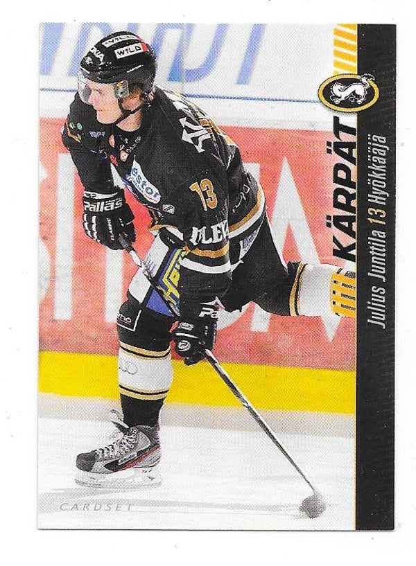 2012-13 Finnish Cardset #91 Julius Junttila Kärpät , BK Mladá Boleslav