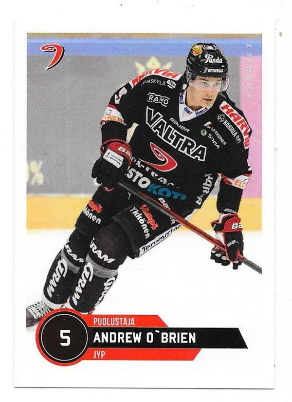 2021-22 Finnish Cardset #233 Andrew O`Brien , Fehérvár AV19