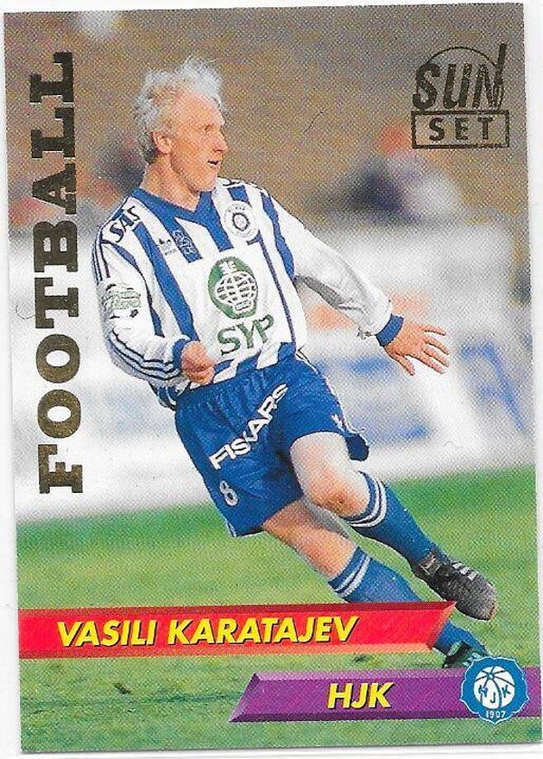 1994 Finnish Sunset GOLD #119 Vasili Karatajev  HJK , Dynamo Moscow