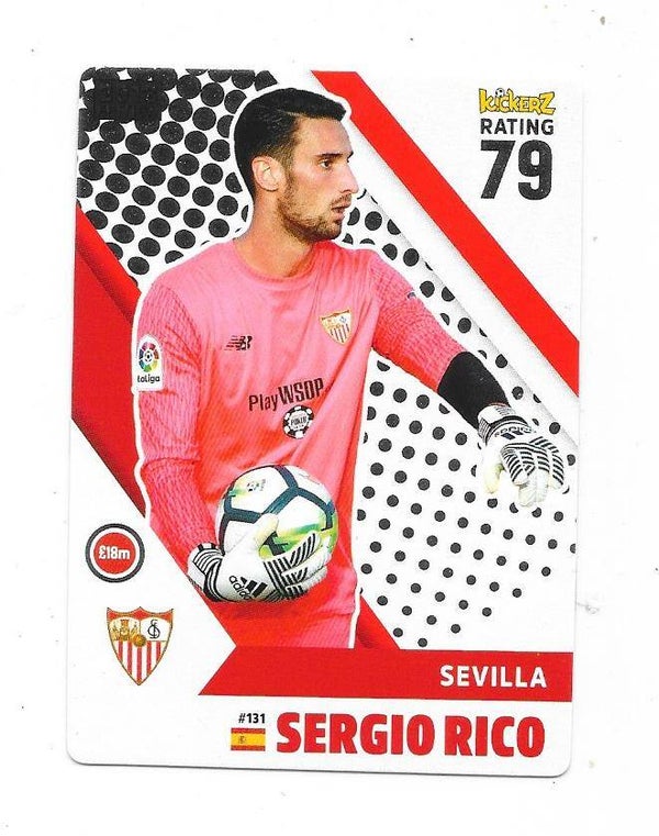2017-18 Swedish Kickerz Silverstar #131 Sergio Rico Sevilla , Spain