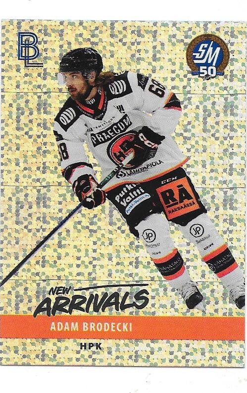 2024-25 Finnish BlueLine NEW ARRIVALS #NA02 Adam Brodecki , HPK & Brynäs IF