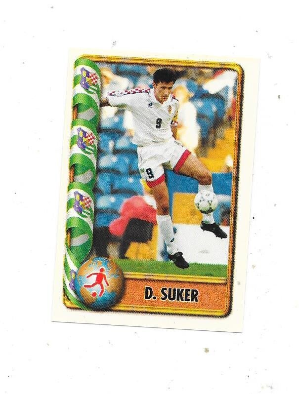 1998 Navarrete FIFA France 98 Sticker #200 Davor Šuker , Croatia