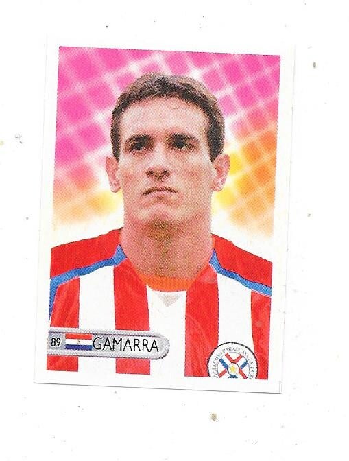 2006 Mundocrom FIFA World Cup Football Sticker #89 Carlos Gamarra , Paraguay