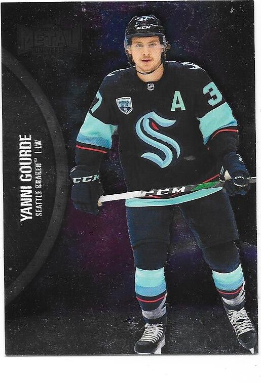 2020-21 SkyBox Metal Universe #41 Yanni Gourde , Seattle Kraken