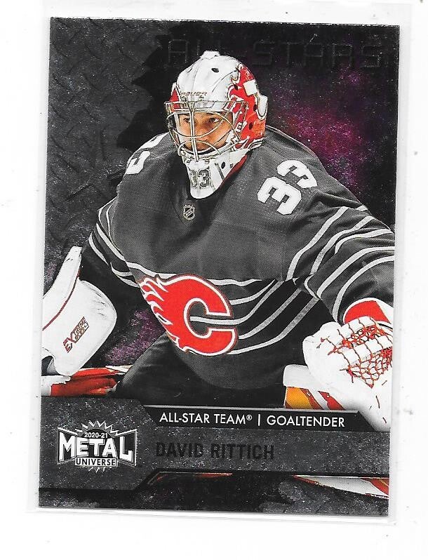 2020-21 Skybox Metal Universe All-Stars #194 David Rittich , Calgary Flames
