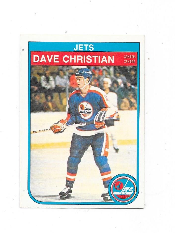 1982-83 OPC #377 Dave Christian , Winnipeg Jets