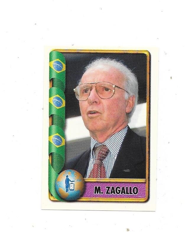 1998 Navarrete FIFA France 98 Sticker #92 Mário Zagallo , Brasil