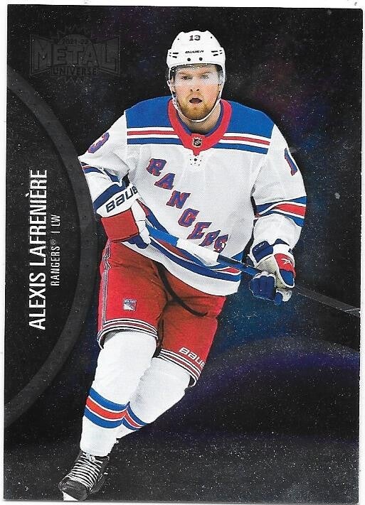 2020-21 Skybox Metal Universe #33 Alexis Lafreniere , New York Rangers