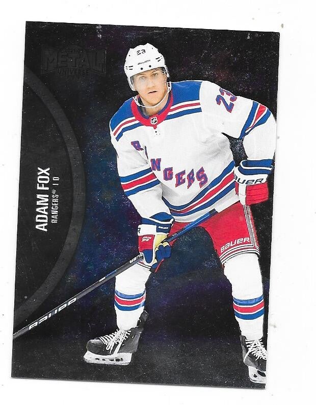 2020-21 Skybox Metal Universe #35 Adam Fox , New York Rangers