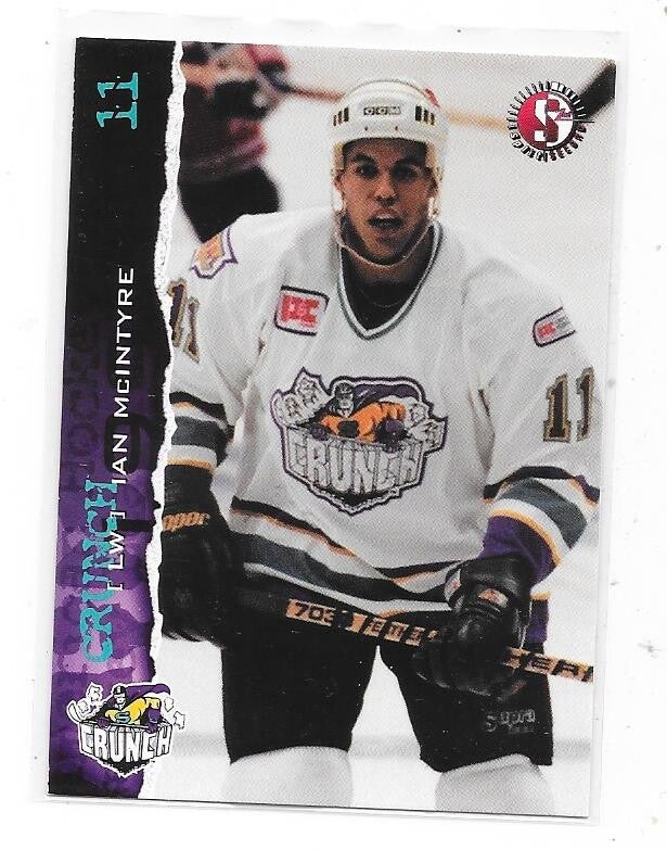 1996-97 Syracuse Crunch Teamissued #11 Ian McIntyre   , Cardiff Devils