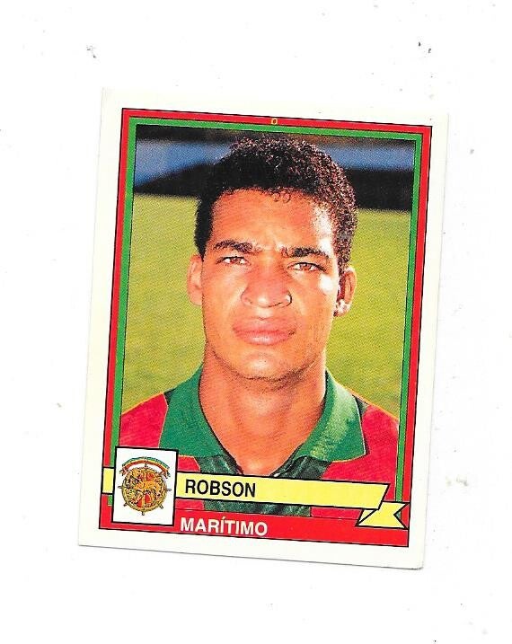1994-95 Panini Portugese Futebol Sticker #245 ROBSON , Maritimo