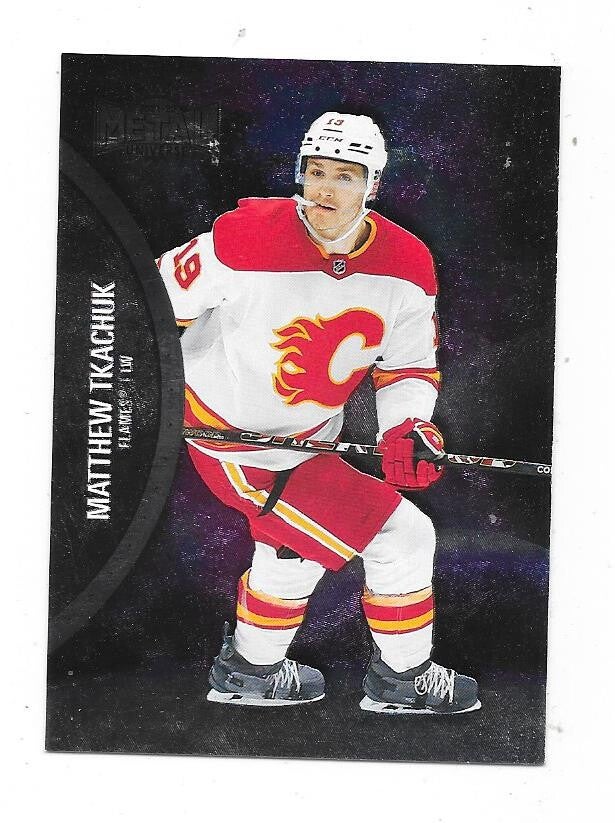 2020-21 SkyBox Metal Universe #19 Matthew Tkachuk , Calgary Flames