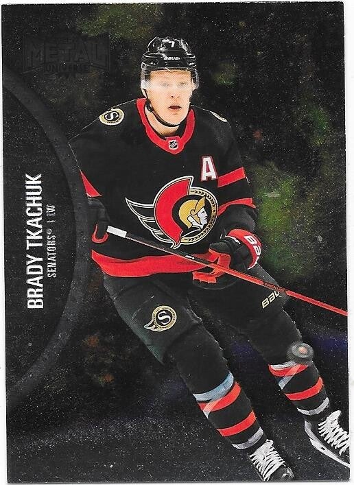 2020-21 Skybox Metal Universe #31 Brady Tkachuk , Ottawa Senators