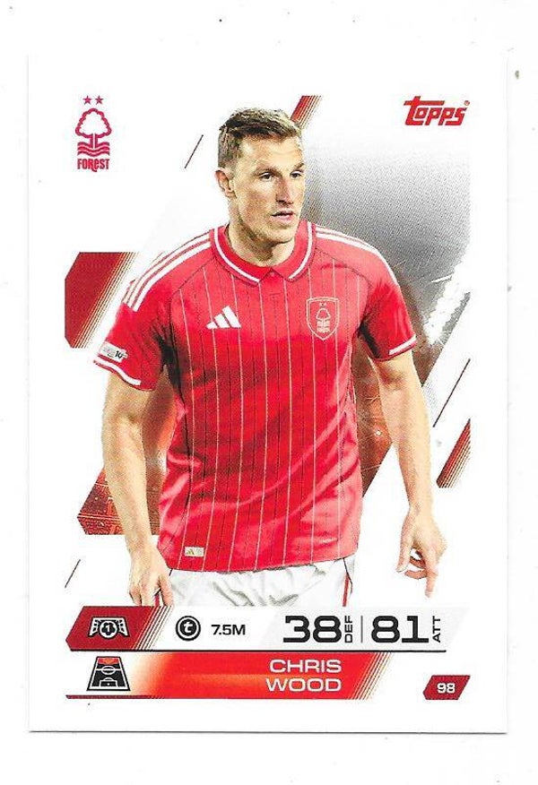 2025-26 Topps Match Attax Champions League #98 Chris Wood , Nottingham Forest