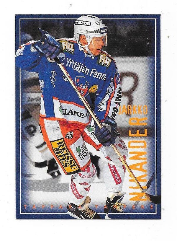 1996-97 Finnish SISU Ice Hockey Card #129 Jarkko Nikander , Tappara & Leksands IF