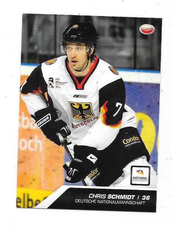 2009-10 German DEL Ice Hockey Card #53 Chris Schmidt , Germany , Seattle Thunderbirds