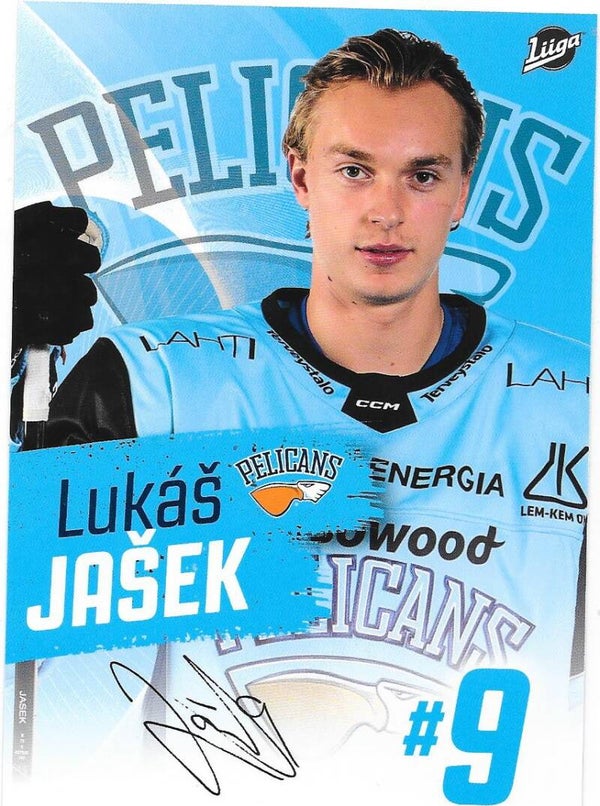 2021-22 Pelicans TeamIssued #9 Lukas Jasek  , HC Oceláři Třinec