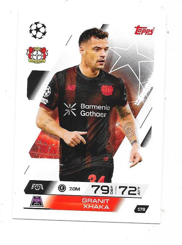 2025-26 Topps Match Attax Champions League #178 Granit Xhaka , Bayer Levekusen, Germany