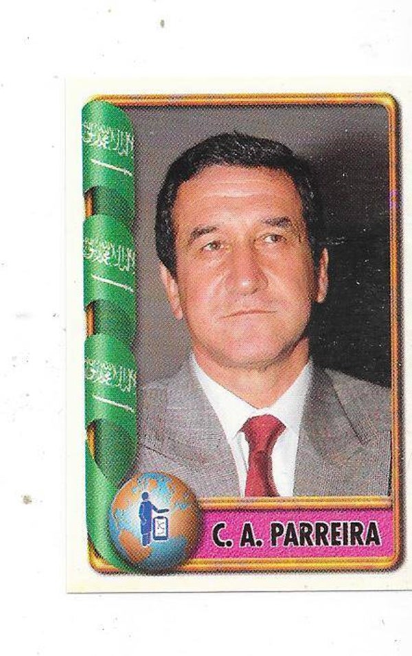 1998 Navarrete France 98 World Cup Football Sticker #28 Carlos Alberto Parreira , Saudi Arabia