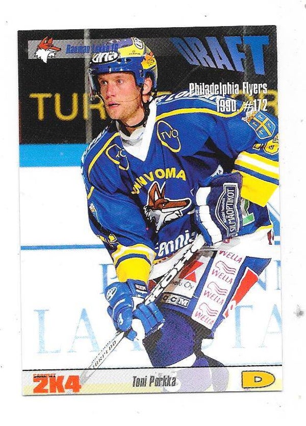 2003-04 Finnish Cardset #102 Toni Porkka Lukko , Frankfurt Lions
