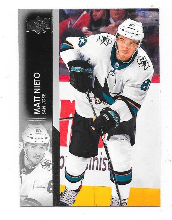 2021-22 Upper Deck NHL Ice Hockey Card #397 Matt Nieto , San Jose Sharks