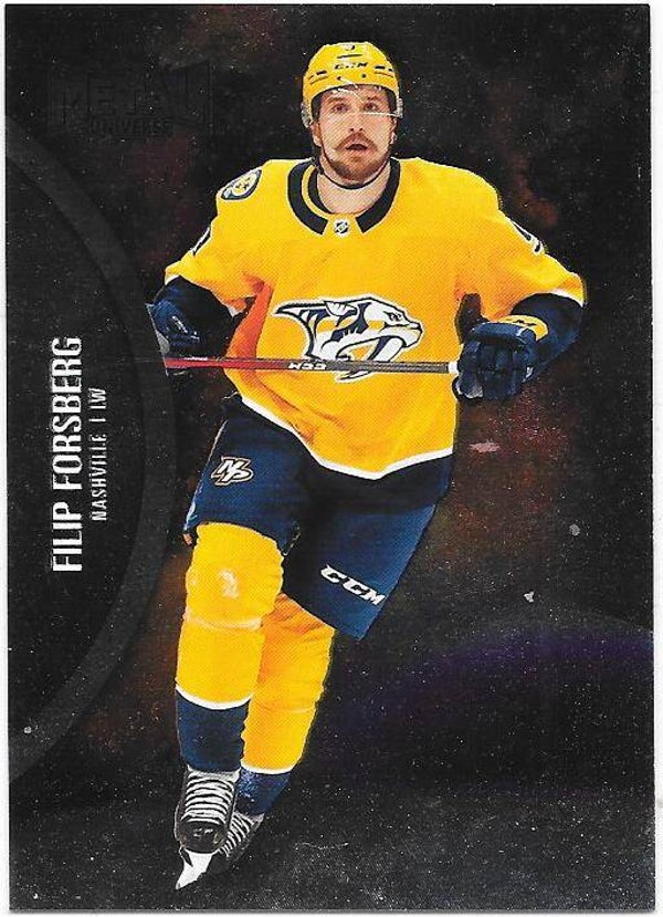 2021-22 Metal Universe #81 Filip Forsberg , Nashville Predators