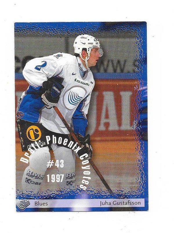 2002-03 Finnish CardSet Ice Hockey Card #168 Juha Gustaffson , Espoo Blues