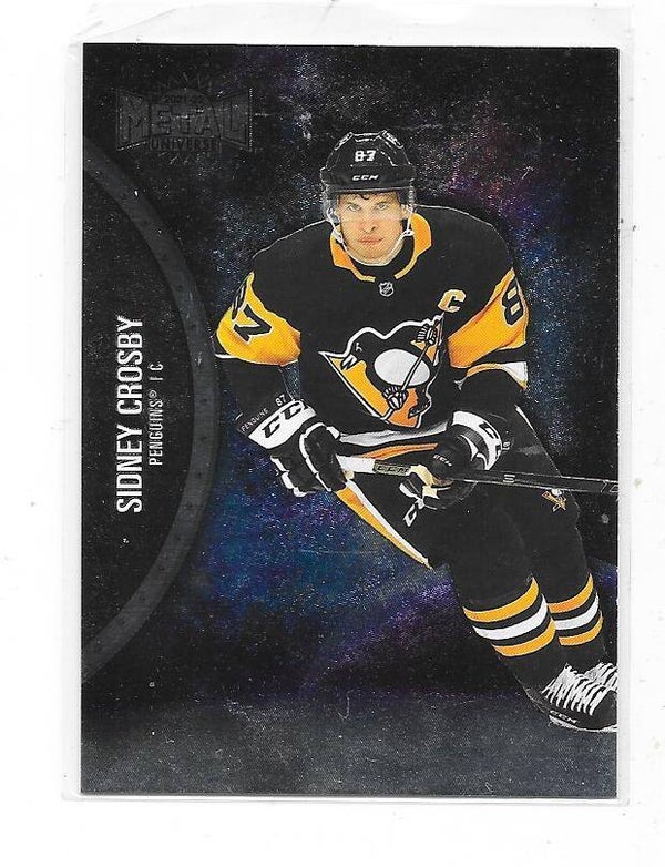 2020-21 Skybox Metal Universe #100 Sidney Crosby , Pittsburgh Penguins