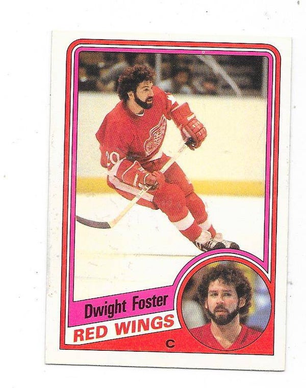 1984-85 OPC NHL Ice Hockey Card #53 Dwight Foster , Detroit Red Wings