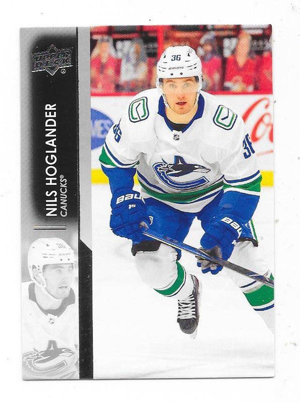 2021-22 Upper Deck NHL Ice Hockey Card #174 Nils Hoglander , Vancouver Canucks