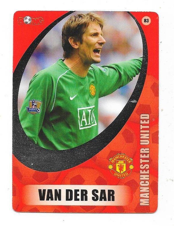 2008-09 Swedish Boing Football Card #83 Edwin Van Der Sar , Manchester United & Netherlands