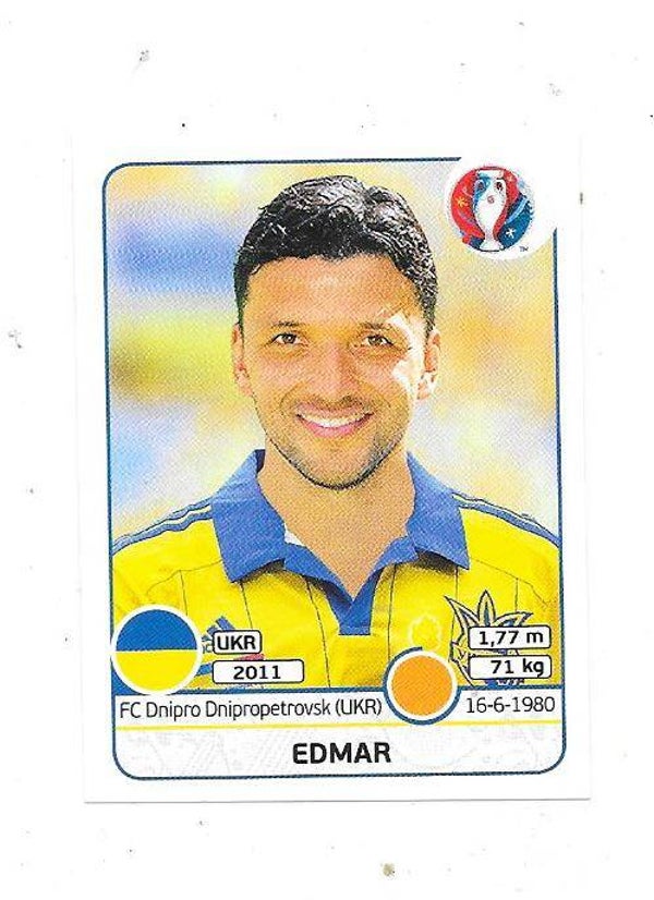 2016 Panini UEFA EURO Sticker #284 EDMAR , Ukraine