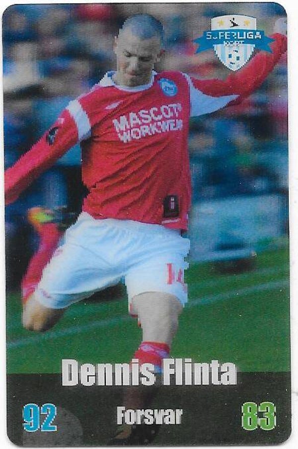 2012-13 Danish Kulma Superliga Kort Football card # Dennis Flinta , Silkeborg IF