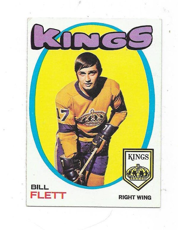 1971-72 Topps NHL Ice Hockey Card #47 Bill Flett , Los Angeles Kings