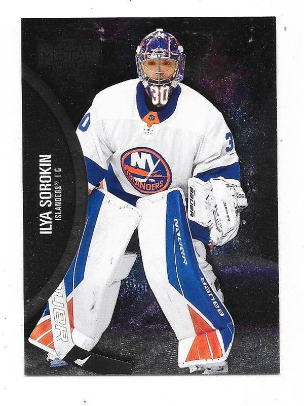 2021-22 Skybox Metal Universe NHL Ice Hockey Card #29 Ilya Sorokin , New York Islanders