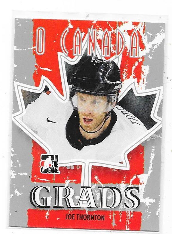 2007 ITG O`Canada Ice Hockey card #76 Joe Thornton , Canada & San Jose Sharks