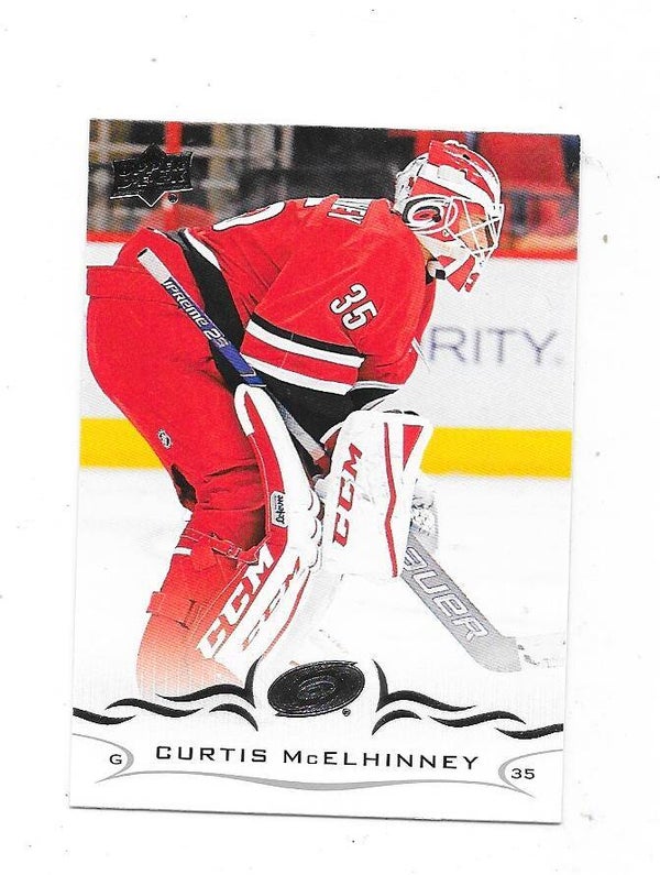 2018-19 Upper Deck NHL Ice Hockey Card  #284 Curtis McElhinney , Carolina Hurricanes
