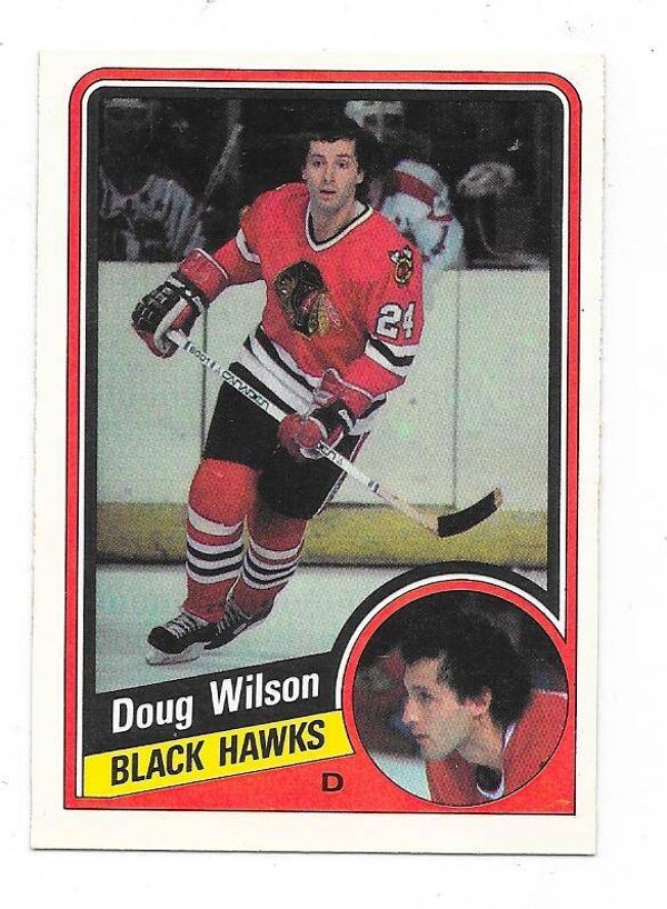 1984-85 OPC NHL Ice Hockey Card #48 Doug Wilson , Chicago Blackhawks