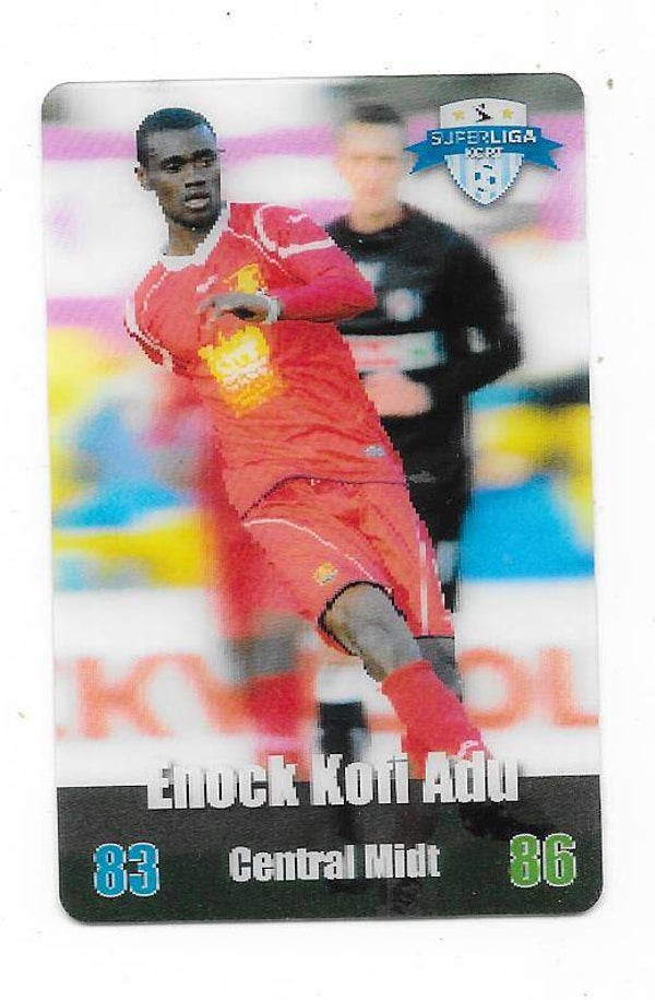 2012-13 Danish Superliga Kort Kulma Football Card  # Enock Kofi Adu , Nordsjælland