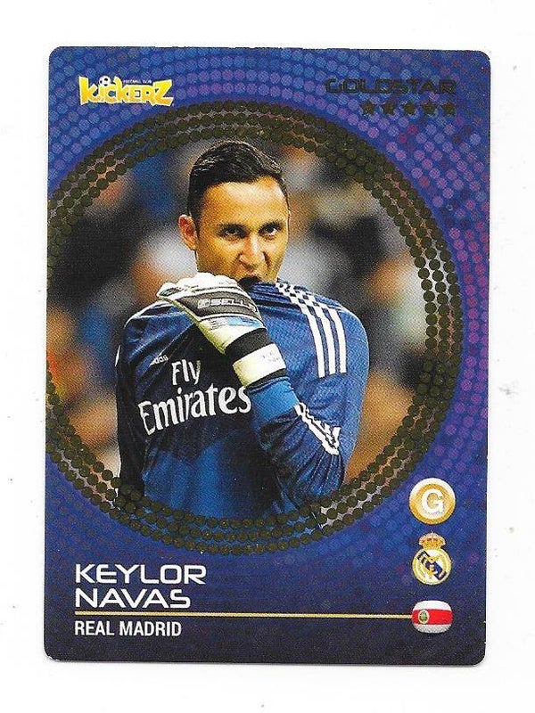 2014-15 Swedish Kickerz Goldstar # Keylor Navas  Real Madrid , Chile