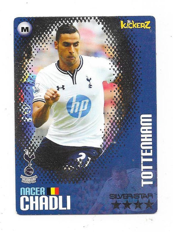 2013-14 Swedish Kickerz Silverstar # Nacer Chadli , Tottenham Hotspur & Belgium