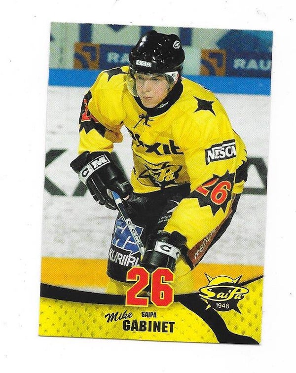 2004-05 Finnish Cardset #287 Mike Gabinet , Saipa , Univ. of Nebraska-Omaha