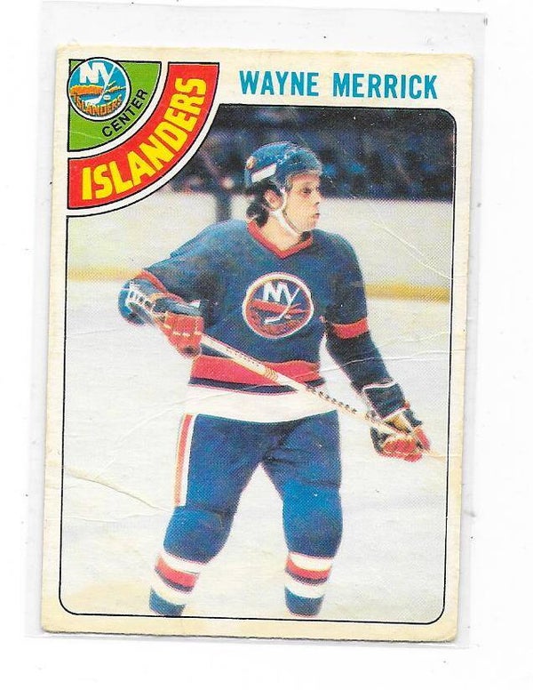 1978-79 OPC NHL Ice Hockey Card #258 Wayne Merrick , New York Islanders