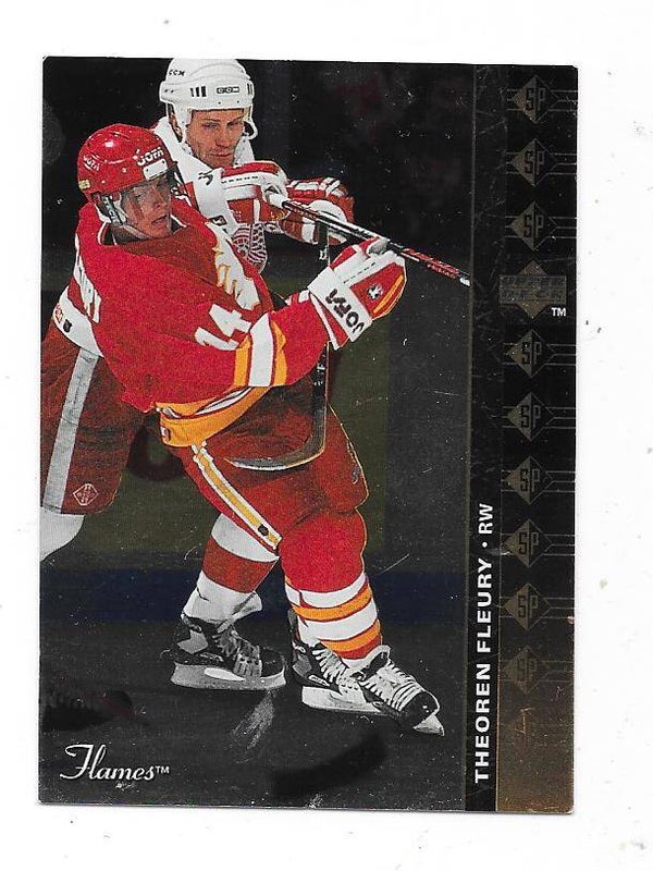 1994-95 Upper Deck SP Inserts NHL Ice Hockey Card #SP11 Theoren Fleury , Calgary Flames