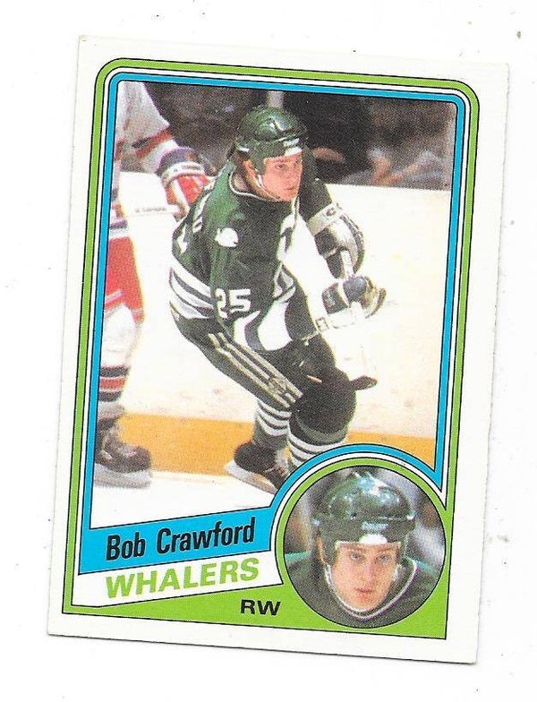 1984-85 OPC NHL Ice Hockey Card #69 Bob Crawford , Hartford Whalers