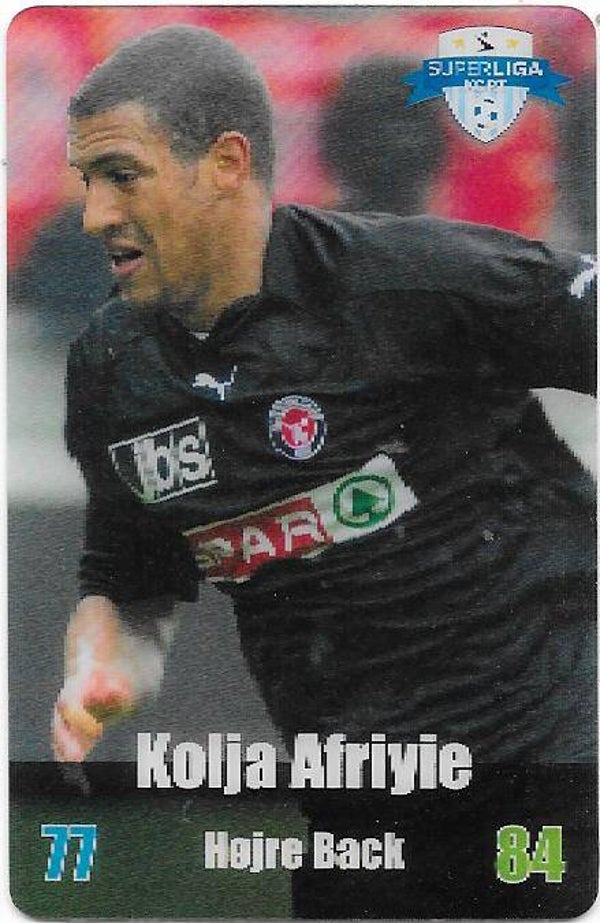 2012-13 Danish Kulma Superliga Kort Football card # Kolja Afriyie , FC Midtjylland